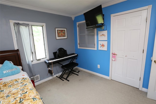 4 Rosemont Dr, New City, NY 10956 - carpeted bedroom featuring crown molding and baseboards