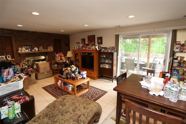 4 Rosemont Dr, New City, NY 10956 - living area with recessed lighting and light tile patterned flooring