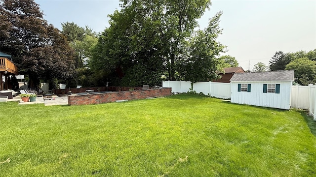 4 Rosemont Dr, New City, NY 10956 - view of yard featuring an outdoor structure and a patio