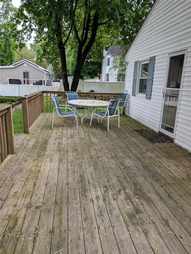 7 Sunset Dr, Yorktown Heights, NY 10598 - wooden deck with a fenced backyard and outdoor dining area