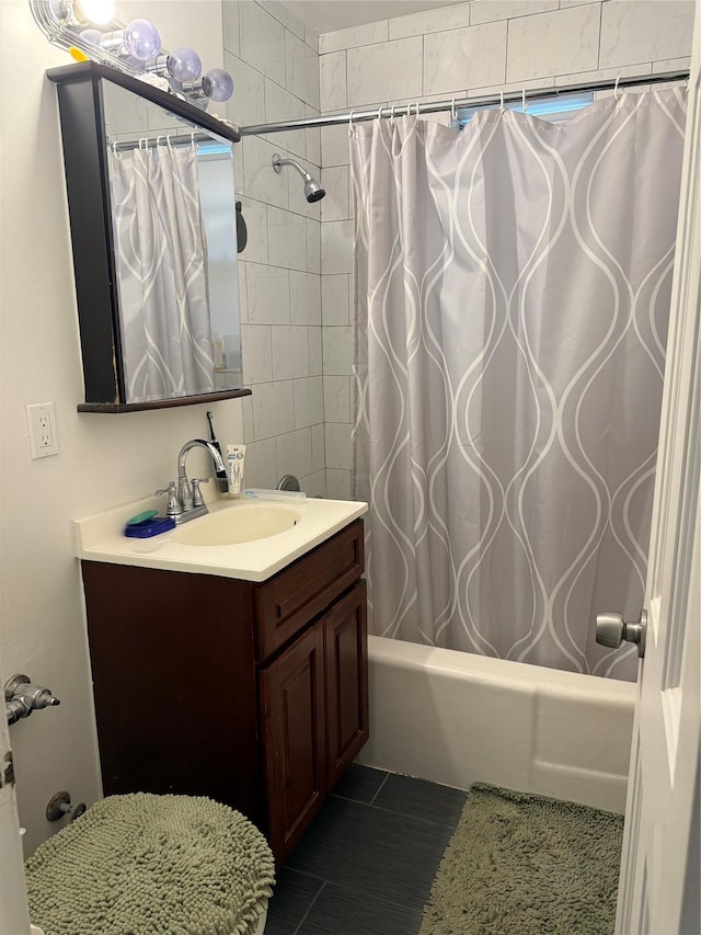505 E Lincoln Ave Unit E302, Mount Vernon, NY 10552 - bathroom featuring shower / tub combo with curtain and vanity