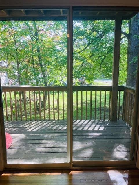 82 Demarest Ave Unit 15, West Nyack, NY 10994 - doorway with wood-type flooring and plenty of natural light