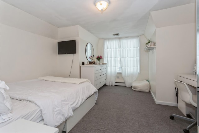 161 W Walnut St, Long Beach, NY 11561 - bedroom featuring carpet floors, baseboards, and a baseboard radiator