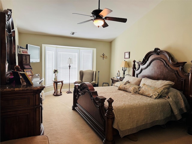211 Pond Cir, Mount Sinai, NY 11766 - bedroom with light colored carpet and ceiling fan