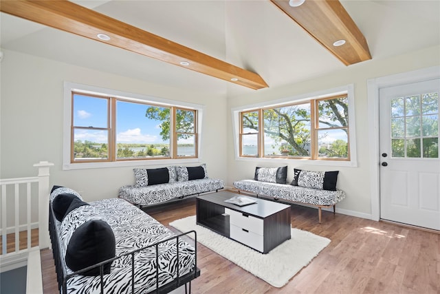 55 W End Ave, East Quogue, NY 11942 - living room featuring light wood-style floors, recessed lighting, and baseboards