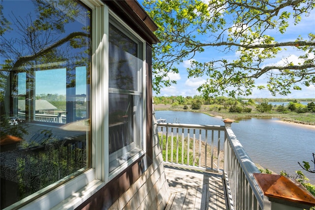 55 W End Ave, East Quogue, NY 11942 - balcony featuring a water view