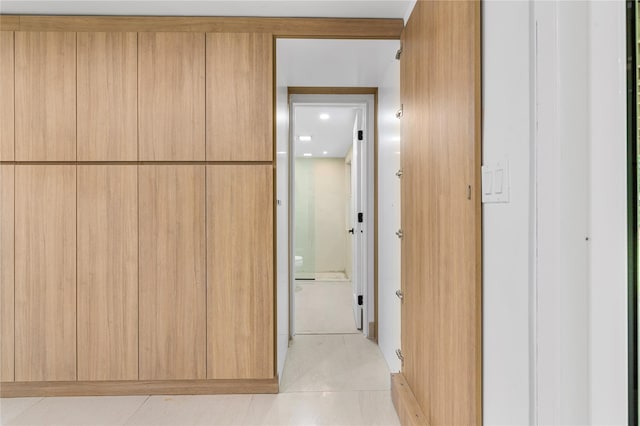 155 Brooklyn Ave, Huntington, NY 11743 - hall with light tile patterned floors and recessed lighting