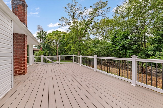 155 Brooklyn Ave, Huntington, NY 11743 - wooden deck featuring view of scattered trees