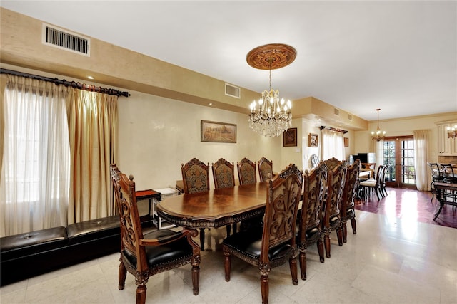 186-31 Radnor Rd, Jamaica Estates, NY 11432 - dining space with a chandelier