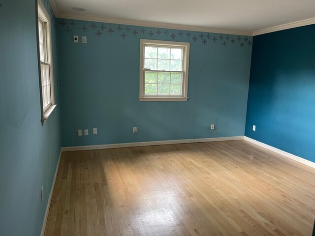 7 Beaver Dr, Locust Valley, NY 11560 - spare room with wood finished floors, crown molding, and baseboards