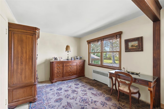 24 Brushwood Ct, East Islip, NY 11730 - home office featuring radiator and light colored carpet