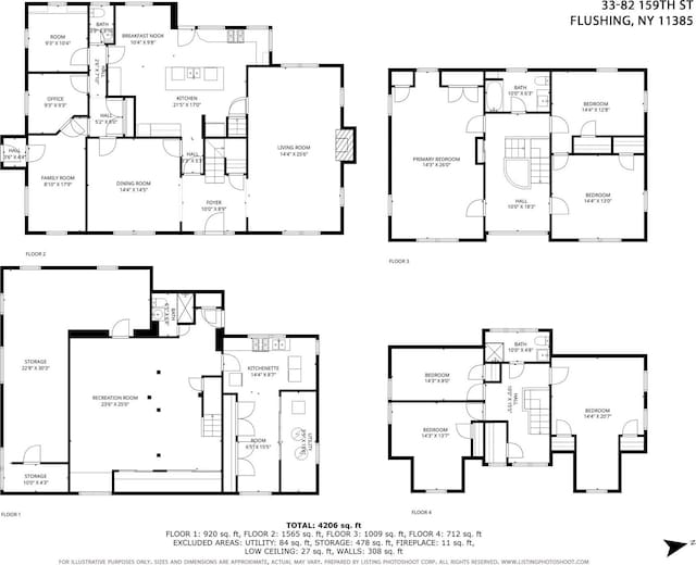 33-82 159th St, Flushing, NY 11358 - floor plan / room layout
