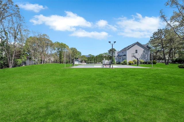 7 Ellbridge Ct, South Setauket, NY 11720 - view of grassy yard with community basketball court