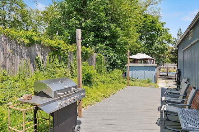 8 N Railroad Ave, Jamesport, NY 11901 - deck with a grill