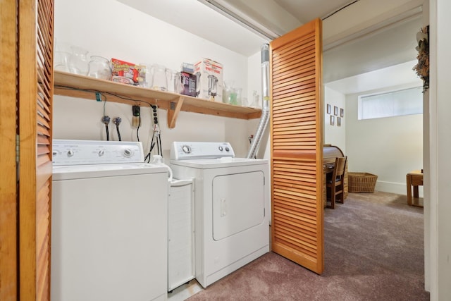 22 Knightsbridge Ct, Nanuet, NY 10954 - laundry room featuring carpet and washing machine and clothes dryer