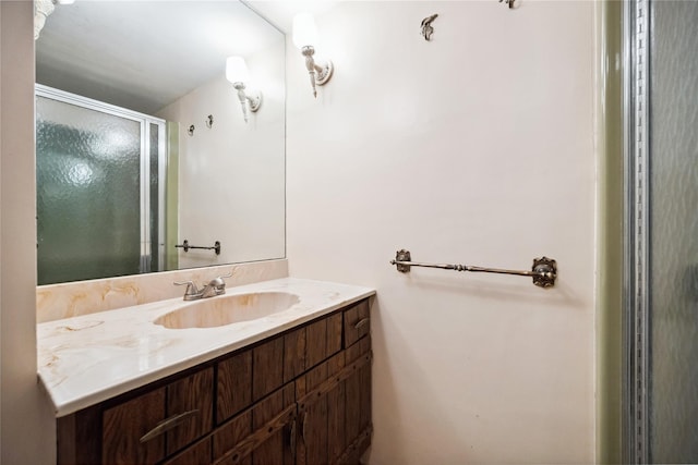 9 Lakeland Ave, Patchogue, NY 11772 - bathroom with vanity and a stall shower