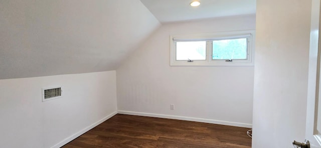 6 Arizona Ave, Syosset, NY 11791 - additional living space featuring lofted ceiling, dark wood-style flooring, baseboards, and recessed lighting