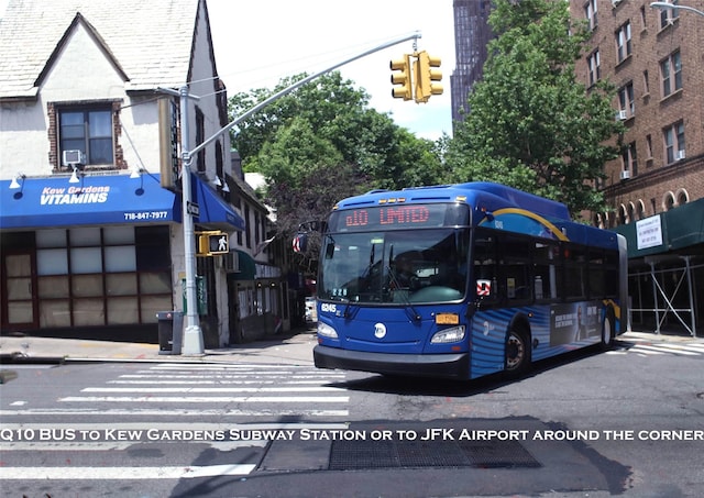 83-55 Lefferts Blvd Unit 1E, Kew Gardens, NY 11415 - exterior space with traffic lights and sidewalks