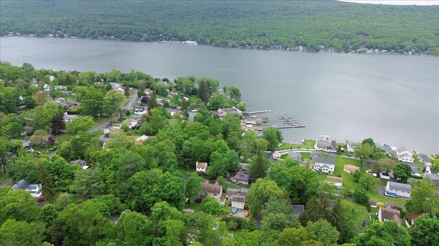 3 Pine Ln, Greenwood Lake, NY 10925 - drone / aerial view of a heavily wooded area and a large body of water