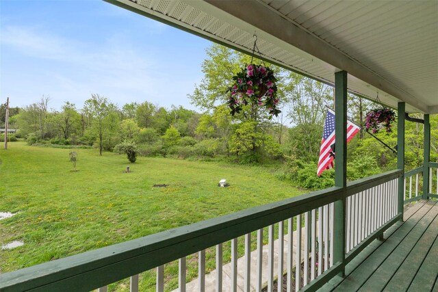 594 County Route 22, Middletown, NY 10940 - wooden terrace with a lawn