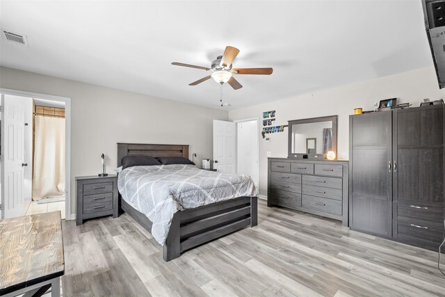 594 County Route 22, Middletown, NY 10940 - bedroom with light wood finished floors and a ceiling fan