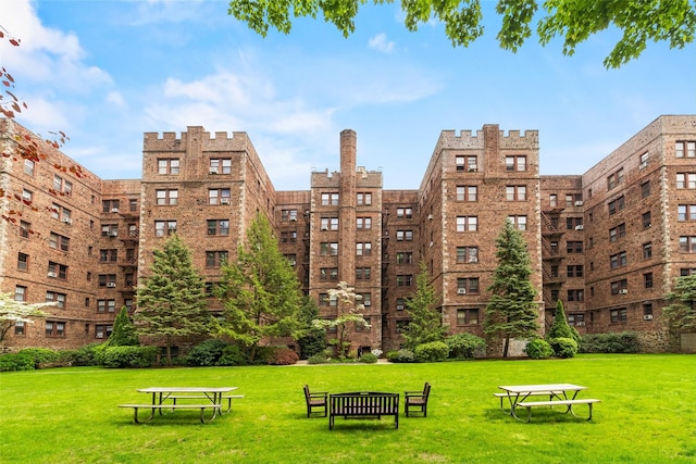 surrounding community featuring a lawn