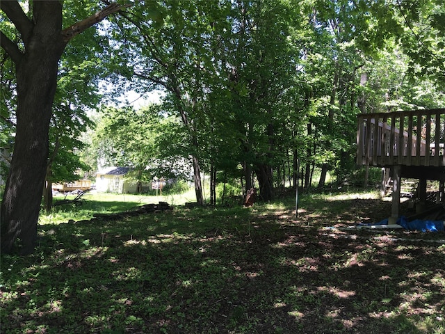 29 Nelshore Dr, Monticello, NY 12701 - view of yard featuring a deck