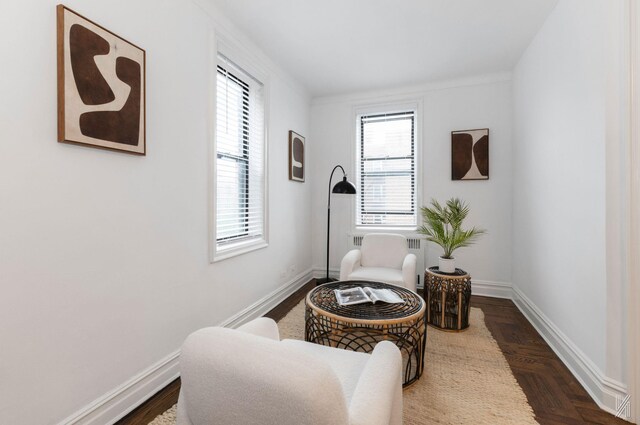 35-06 88th St Unit 5E, Jackson Heights, NY 11372 - sitting room featuring baseboards
