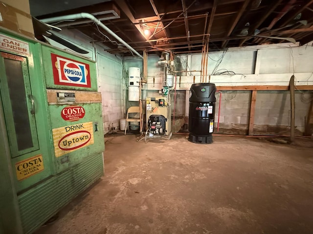 3412 Rte 52, Stormville, NY 12582 - unfinished below grade area featuring a heating unit and a central vacuum unit