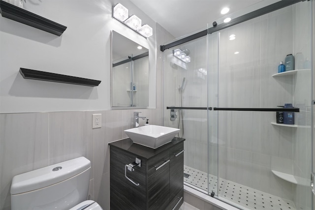 100 E Hartsdale Ave Unit Tfw, Hartsdale, NY 10530 - full bathroom featuring toilet, vanity, and a shower stall