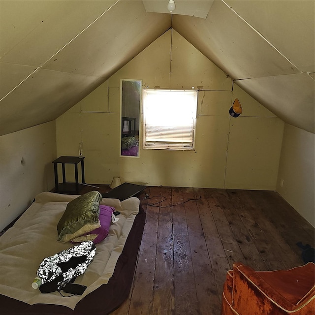 27 Coolidge Ave, Amityville, NY 11701 - additional living space with hardwood / wood-style floors and lofted ceiling