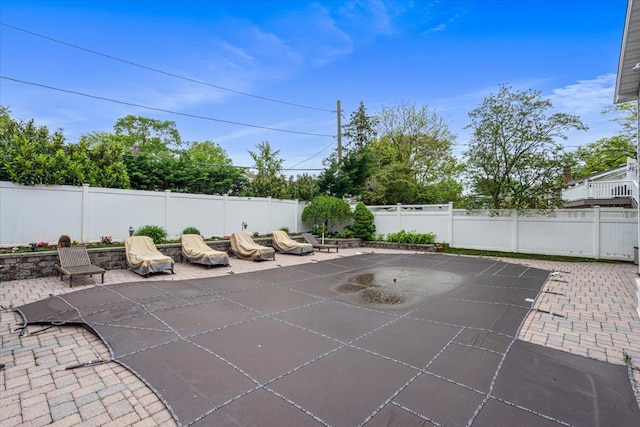 11 Fishermans Dr, Port Washington, NY 11050 - fenced backyard with a patio