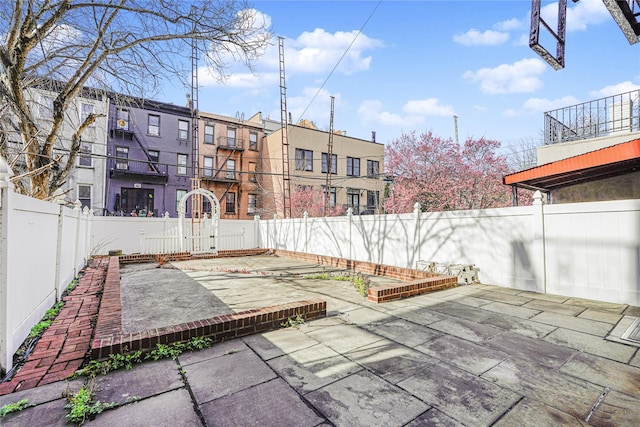 146 Nelson St, Brooklyn, NY 11231 - view of patio / terrace with a fenced backyard