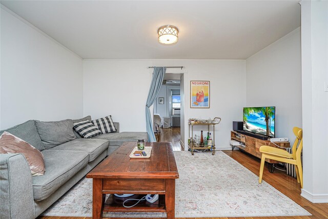 146 Nelson St, Brooklyn, NY 11231 - living area featuring wood finished floors and baseboards
