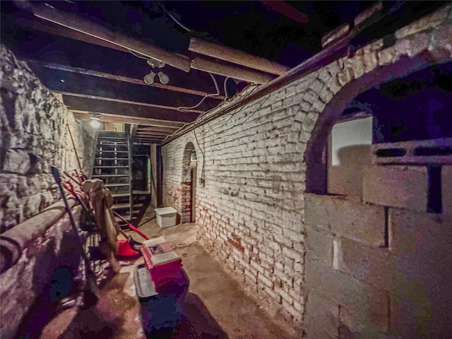 146 Nelson St, Brooklyn, NY 11231 - unfinished below grade area featuring stairway