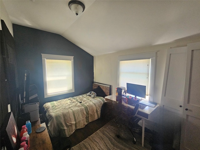 15 Ormond Ave, Selden, NY 11784 - bedroom with vaulted ceiling and wood finished floors