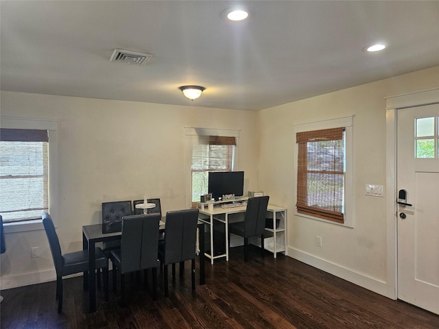 15 Ormond Ave, Selden, NY 11784 - dining area with wood finished floors, baseboards, and recessed lighting