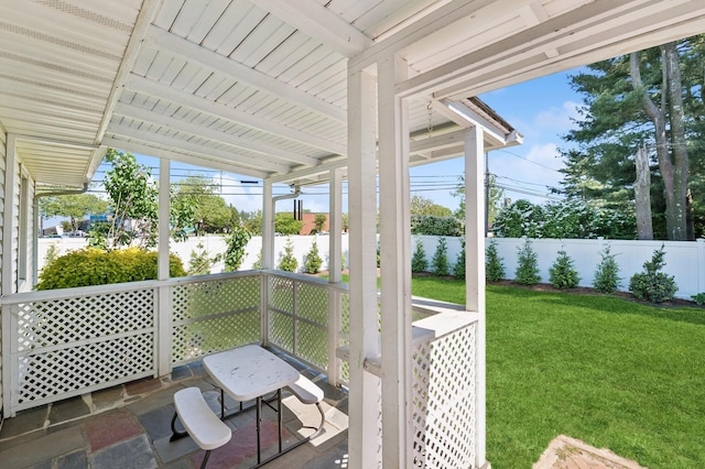 40 Grafton St, Greenlawn, NY 11740 - sunroom with lofted ceiling