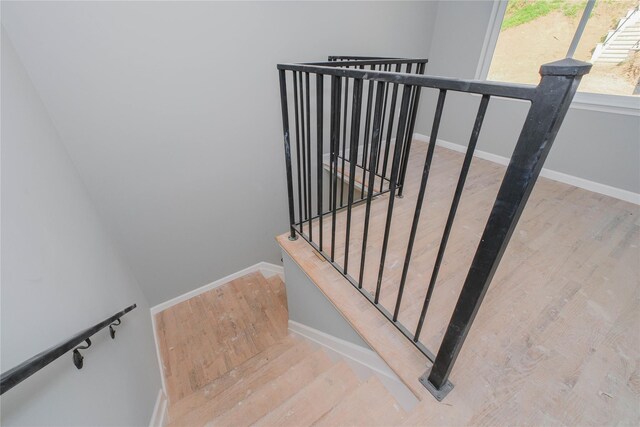 31 Cunard Ave, Staten Island, NY 10304 - stairs with wood finished floors and baseboards