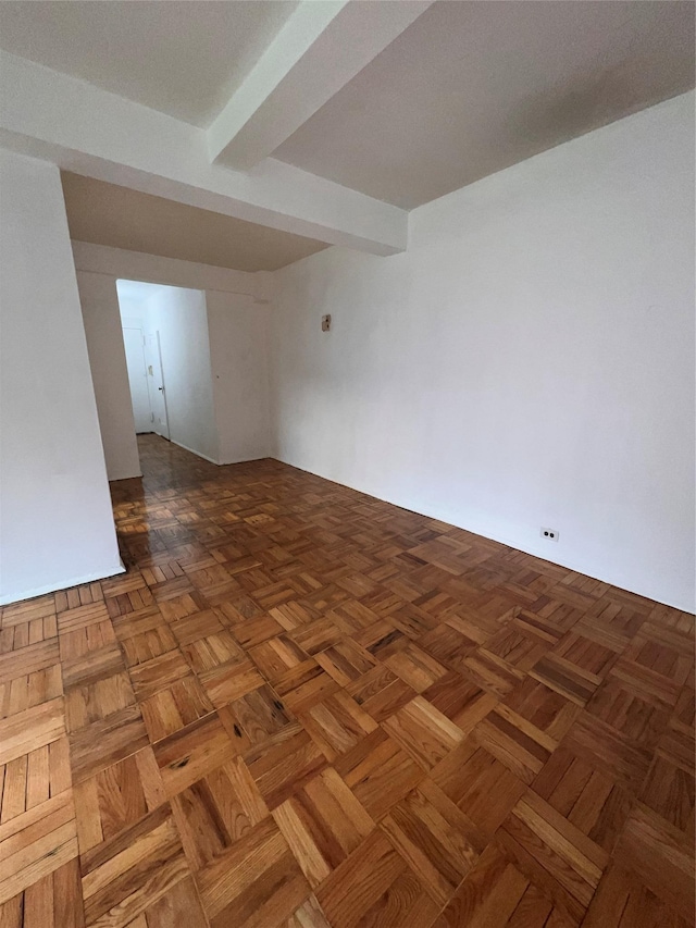 1722 Purdy St Unit Mc, Bronx, NY 10462 - unfurnished room featuring beamed ceiling
