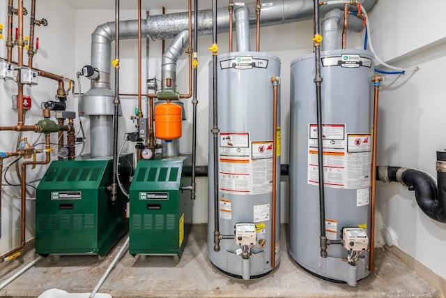 61-13 62nd St, Middle Village, NY 11379 - utility room with gas water heater