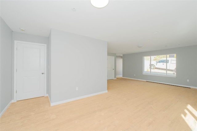 43 Cunard Ave, Staten Island, NY 10304 - unfurnished room with light wood-style flooring, baseboards, and a smoke detector