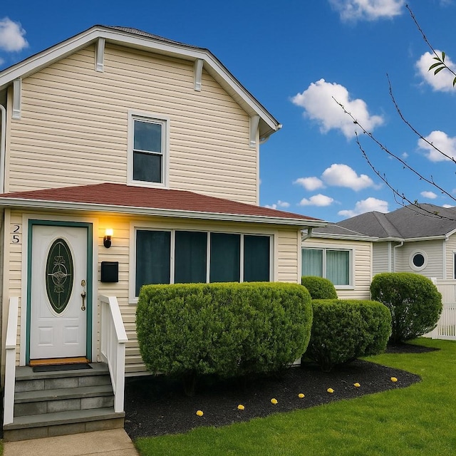 25 Center Ave, Bay Shore, NY 11706 - view of front of property with entry steps