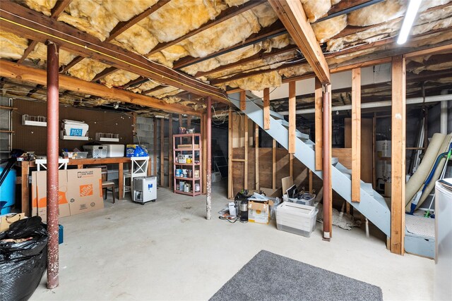 60 Hagerman Ave, East Patchogue, NY 11772 - unfinished below grade area with stairway