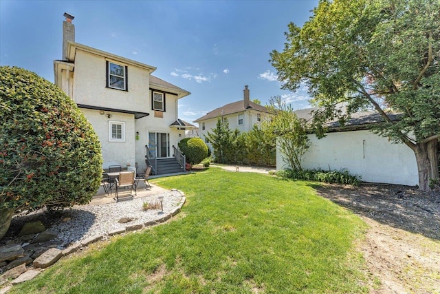 1064 Highland Pl, Woodmere, NY 11598 - view of green lawn featuring a patio