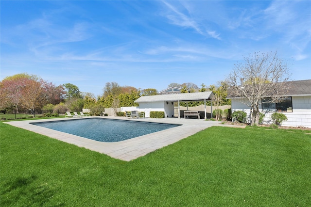 46 Tuthill Point Rd, East Moriches, NY 11940 - view of pool featuring a patio
