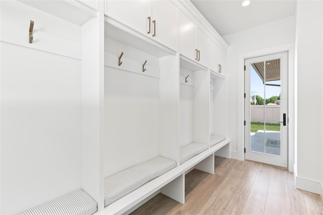 50 Depot Rd, Westhampton Beach, NY 11978 - mudroom featuring light wood-style flooring and recessed lighting