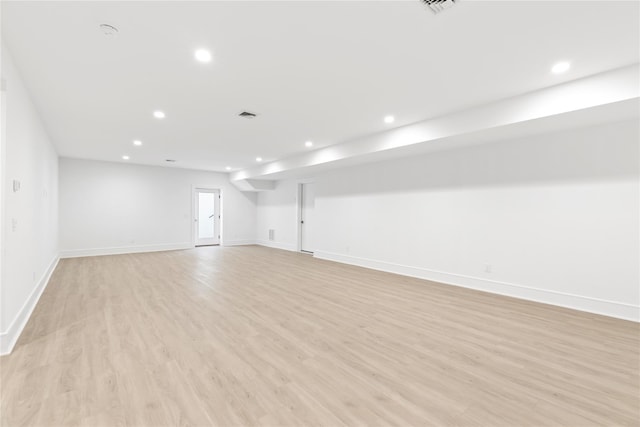 50 Depot Rd, Westhampton Beach, NY 11978 - spare room featuring recessed lighting, light wood finished floors, and baseboards
