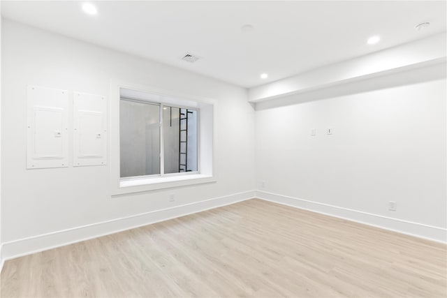 50 Depot Rd, Westhampton Beach, NY 11978 - unfurnished room featuring light wood finished floors, baseboards, and recessed lighting