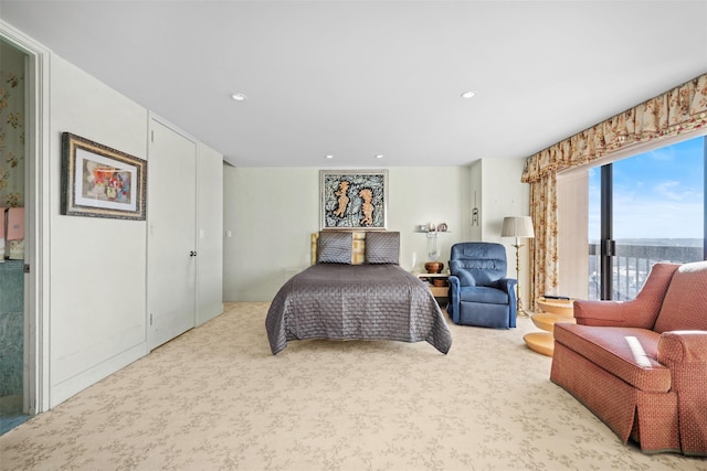 270-10 Grand Central Pkwy Unit 11V, Floral Park, NY 11005 - carpeted bedroom featuring recessed lighting